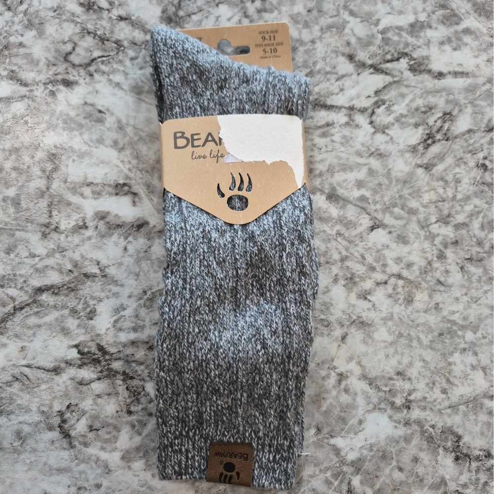 Bearpaw Super Soft Crew Socks Ladies Shoe Size 5-10